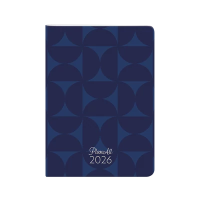Planall Compact zsebnaptár tűzött aranyozott B6 2026 BLUE