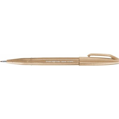 Pentel Brush Sign Pen hajlékony hegyű ecsettoll világos barna SES15C-E2X
