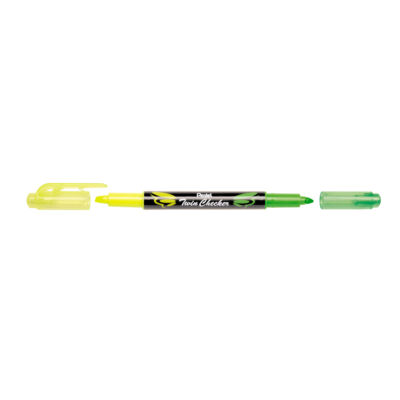 Pentel Kétvégű, kétszínű Szövegkiemelő sárga/v.zöld SLW8-GK