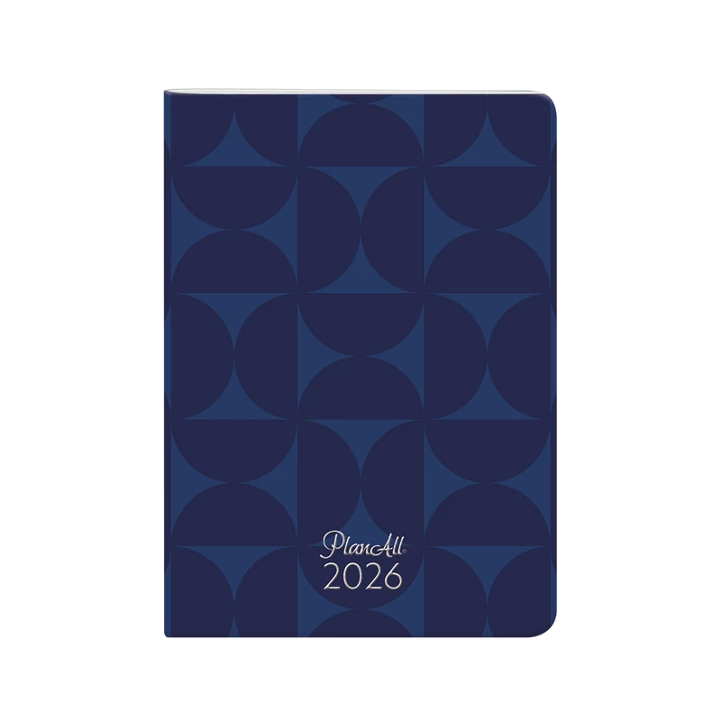 Planall Compact zsebnaptár tűzött aranyozott B6 2026 BLUE