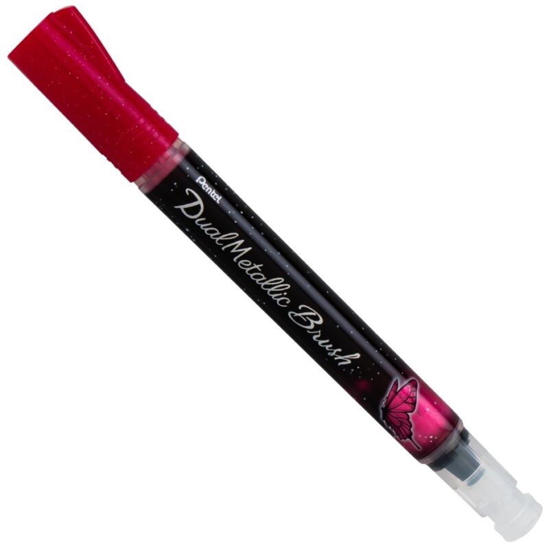Pentel Dual Metallic Brush Ecsettoll rózsaszín+metál rózsaszín XGFH-DPX