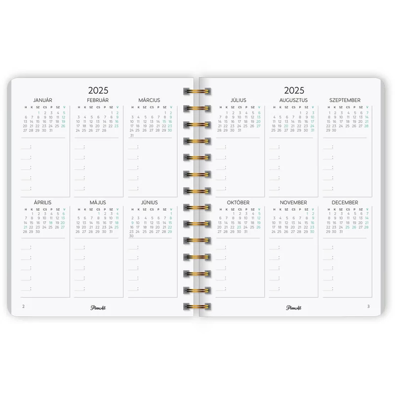 Planall Classic Spirál 2025 HAPPY